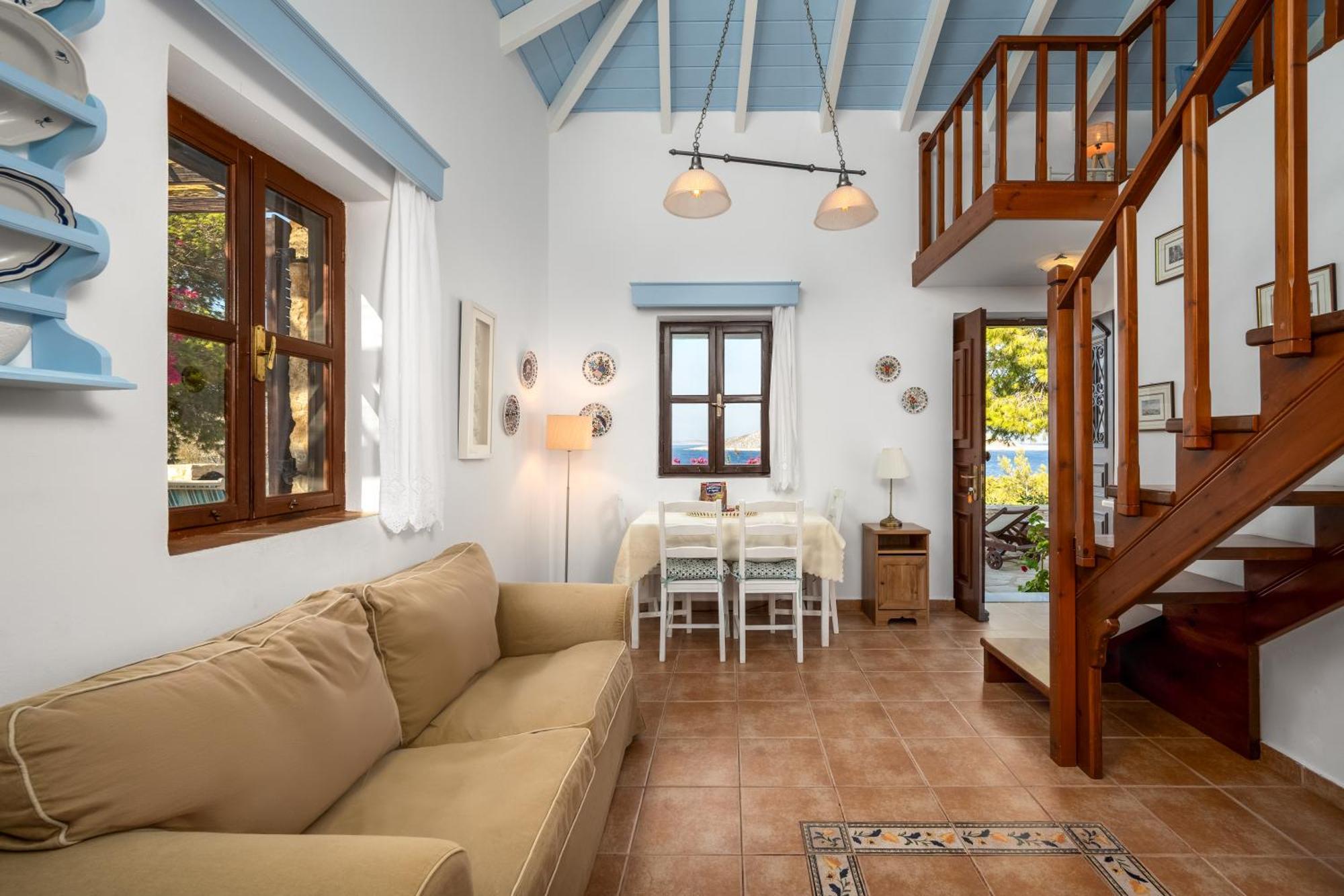 Villa Ftenagia Chalki Town Bagian luar foto